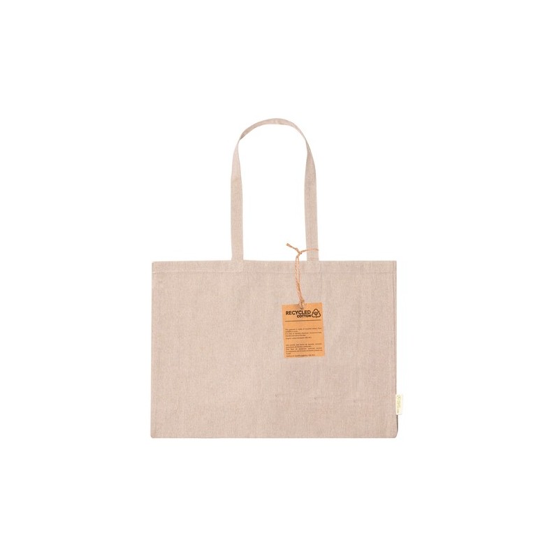 Sac Éco-responsable et Pratique de Shopping Bonillo pas cher Matières : coton recyclé Couleurs : noir objet publicitaire robuste