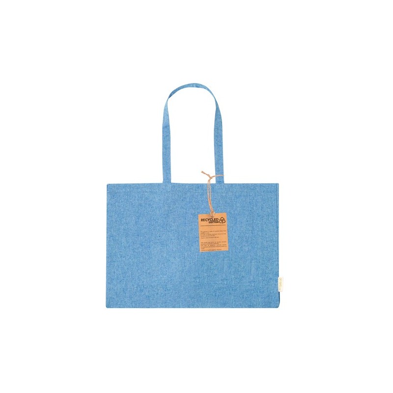Sac Éco-responsable et Pratique de Shopping Bonillo pas cher Matières : coton recyclé Couleurs : noir objet promo petit budget