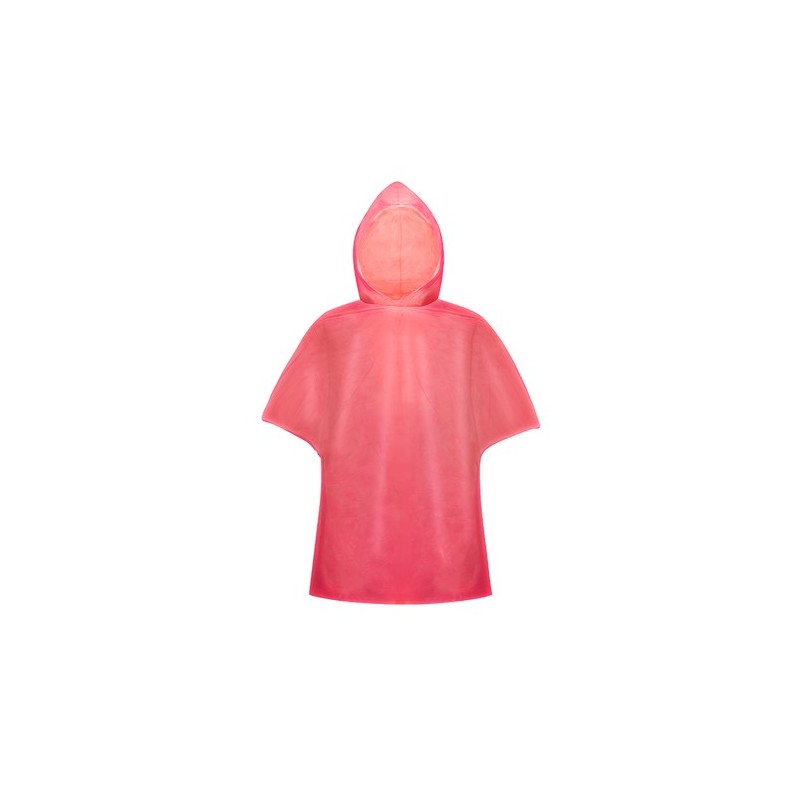 Poncho Imperméable Pratique Personnalisé - Remo Matières : HDPE Couleurs : rouge