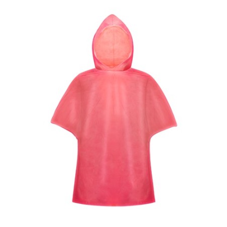 Poncho Imperméable Pratique Personnalisé - Remo Matières : HDPE Couleurs : rouge
