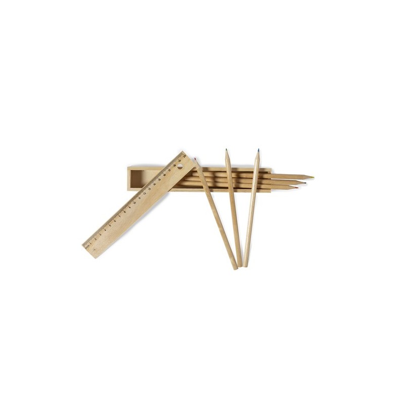 Boîte de Crayons Personnalisée Éco-responsable Dragon Matières : bois personnalisable avec votre logo