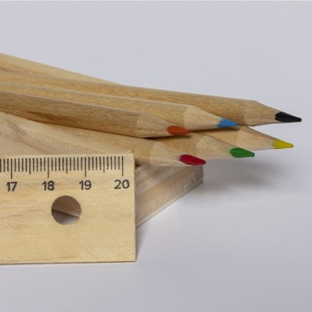 Boîte de Crayons Personnalisée Éco-responsable Dragon Matières : bois livraison express 24h 48h