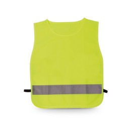 Dossard Réfléchissant Personnalisable pour Enfants - Chasuble Éli Matières : polyester Couleurs : jaune