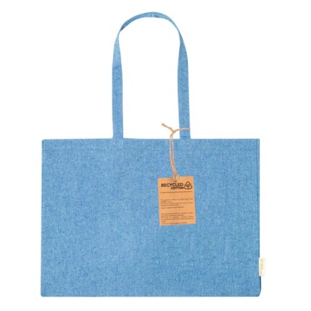Sac Éco-responsable et Pratique de Shopping Bonillo pas cher Matières : coton recyclé Couleurs : bleu cadeau entreprise pas cher