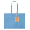 Sac Éco-responsable et Pratique de Shopping Bonillo pas cher Matières : coton recyclé Couleurs : bleu cadeau entreprise pas cher