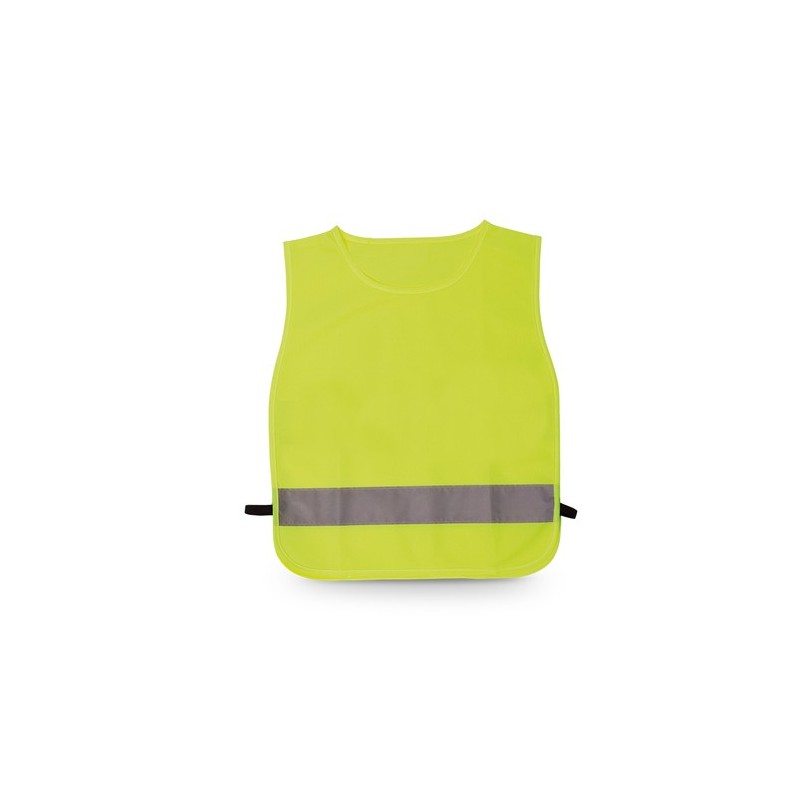 Dossard Réfléchissant Personnalisable pour Enfants - Chasuble Éli Matières : polyester Couleurs : rouge cadeau client original