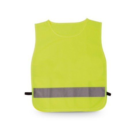 Dossard Réfléchissant Personnalisable pour Enfants - Chasuble Éli Matières : polyester Couleurs : rouge cadeau client original