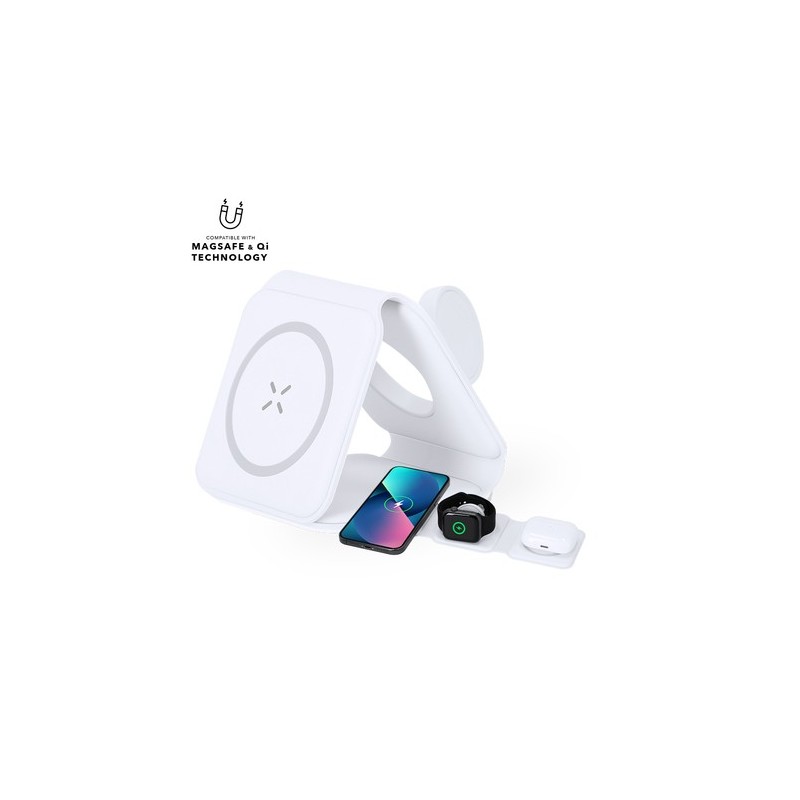 Chargeur pas cher personnalisé Tardim Couleurs : blanc personnalisable avec votre logo