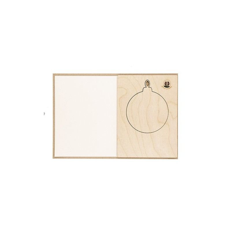 Ornement personnalisé de Noël Astrox Matières : bois Couleurs : naturel