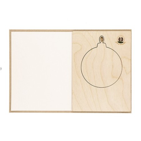 Ornement personnalisé de Noël Astrox Matières : bois Couleurs : naturel