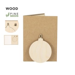 Ornement personnalisé de Noël Astrox Matières : bois Couleurs : naturel 2