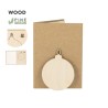 Ornement personnalisé de Noël Astrox Matières : bois Couleurs : naturel personnalisable avec votre logo