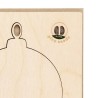 Ornement personnalisé de Noël Astrox Matières : bois Couleurs : naturel objet promotionnel éco-responsable