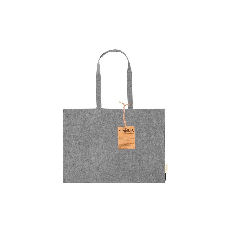 Sac Éco-responsable et Pratique de Shopping Bonillo pas cher Matières : coton recyclé Couleurs : bleu goodies entreprise design