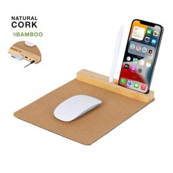 Tapis Souris Multifonction Personnalisé Économique Dannax Matières : bambou Couleurs : naturel 2