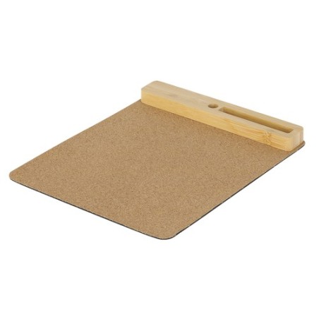 Tapis Souris Multifonction Personnalisé Économique Dannax Matières : bambou Couleurs : naturel marquage laser ultra précis