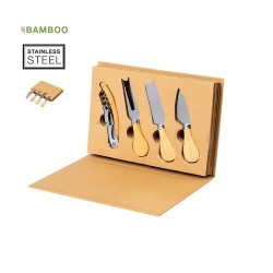 Set Personnalisé de Qualité de Vin et Fromages Sondrex Matières : bambou