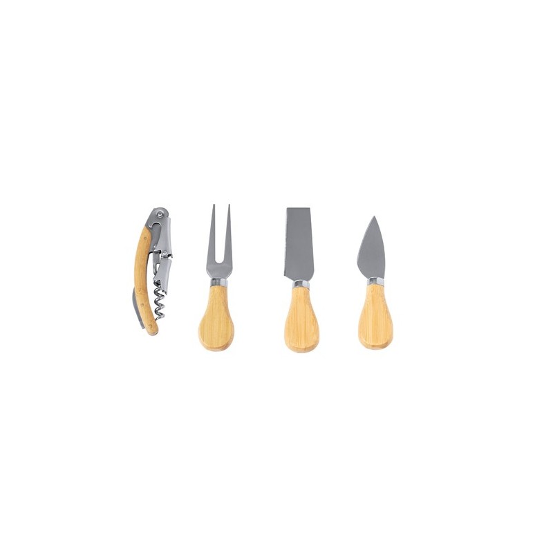 Set Personnalisé de Qualité de Vin et Fromages Sondrex Matières : bambou personnalisable avec votre logo