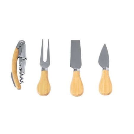 Set Personnalisé de Qualité de Vin et Fromages Sondrex Matières : bambou personnalisable avec votre logo