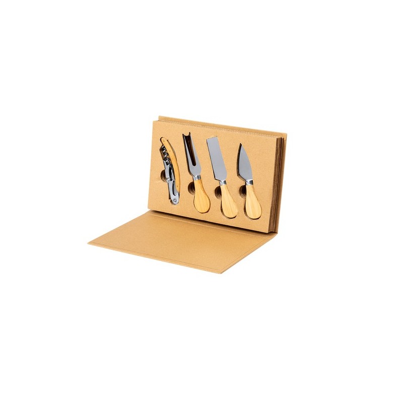 Set Personnalisé de Qualité de Vin et Fromages Sondrex Matières : bambou goodies publicitaire événementiel