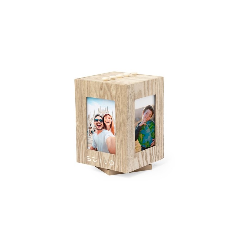 Porte-Photos en Bois Personnalisé - Vesper Cube Matières : MDF cadeau entreprise pas cher