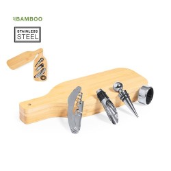 Coffret de Vin Éco-responsable et Personnalisé en Bambou - Darini Matières : bambou