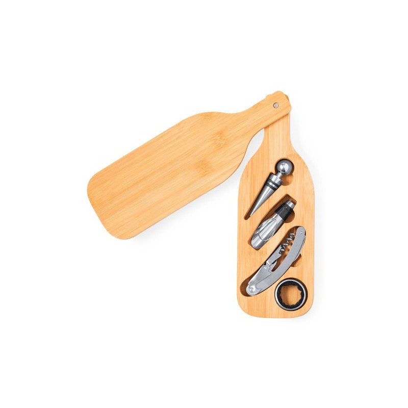 Set Vin Darini - Coffret Élégant en Bambou