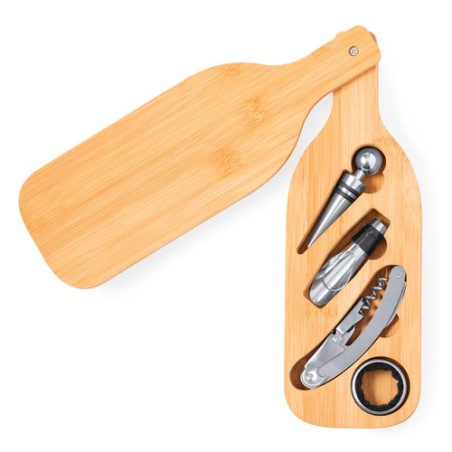 Set Vin Darini - Coffret Élégant en Bambou