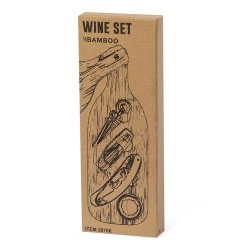 Coffret de Vin Éco-responsable et Personnalisé en Bambou - Darini Matières : bambou marquage laser ultra précis