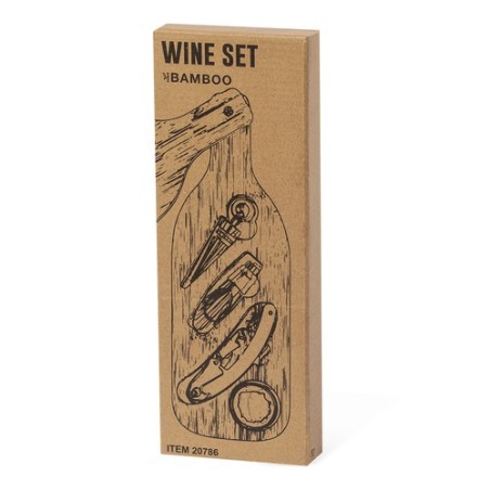 Coffret de Vin Éco-responsable et Personnalisé en Bambou - Darini Matières : bambou marquage laser ultra précis