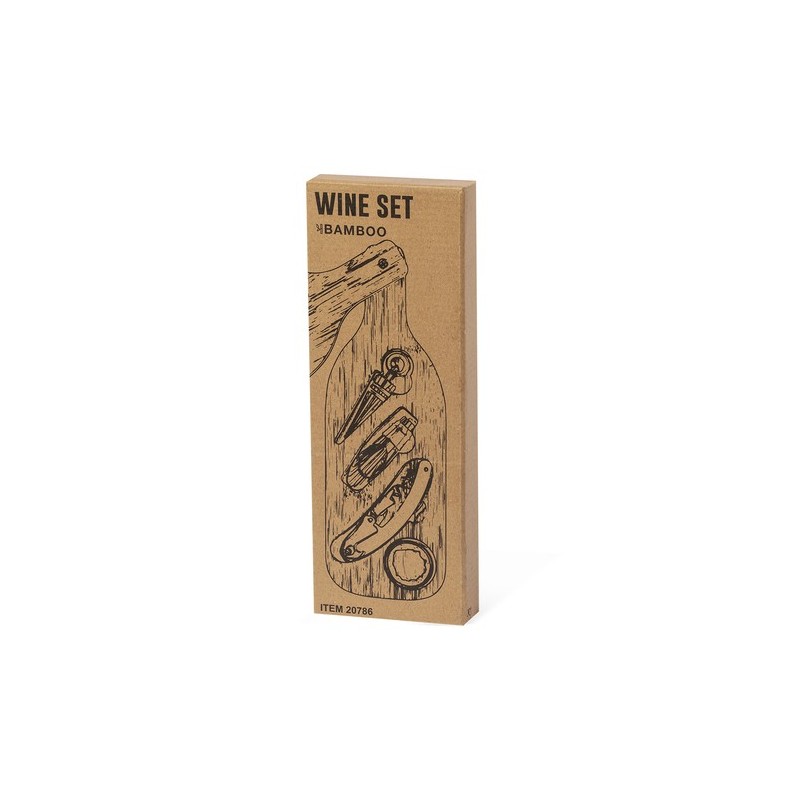 Coffret de Vin Éco-responsable et Personnalisé en Bambou - Darini Matières : bambou livraison express 24h 48h