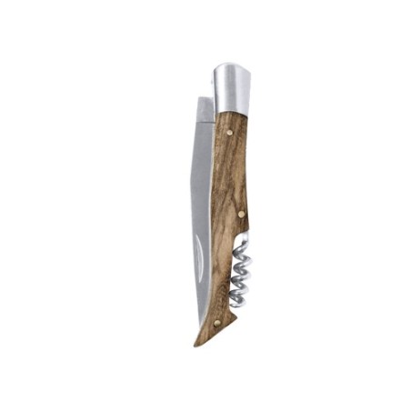Accessoire de vin pratique personnalisé canif tire-bouchon Sparq Matières : bois personnalisable avec votre logo
