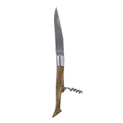 Accessoire de vin pratique personnalisé canif tire-bouchon Sparq Matières : bois goodies publicitaire événementiel