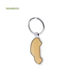 Porte-Clés Personnalisé en Bambou Fangiox