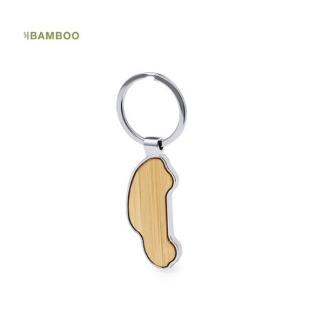 Porte-Clés Personnalisé en Bambou Fangiox Matières : bambou