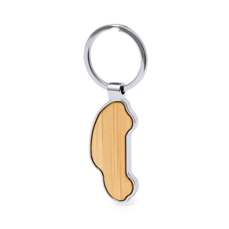 Porte-Clés Fangiox : Élégance en Bambou et Métal