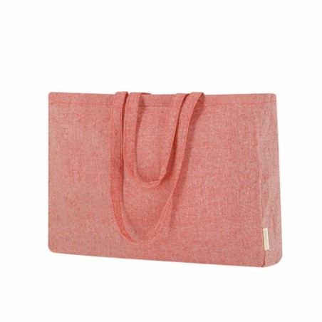 Sac Éco-responsable et Pratique de Shopping Bonillo pas cher Matières : coton recyclé Couleurs : bleu marquage couleur éclatante