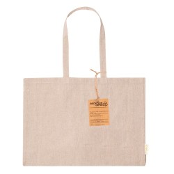 Sac Éco-responsable et Pratique de Shopping Bonillo pas cher Matières : coton recyclé Couleurs : naturel impression haute défini