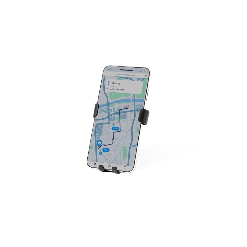 Support Éco-responsable Pratique pour Smartphone - Cultard Matières : bambou Couleurs : noir impression haute définition