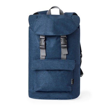 Sac à Dos Durable Personnalisable Turmon Couleurs : bleu marine Matières : polyester recyclé cadeau entreprise pas cher