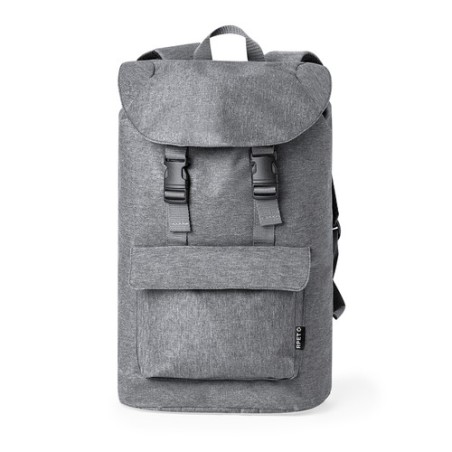 Sac à Dos Durable Personnalisable Turmon Couleurs : bleu marine Matières : polyester recyclé goodies publicitaire événementiel