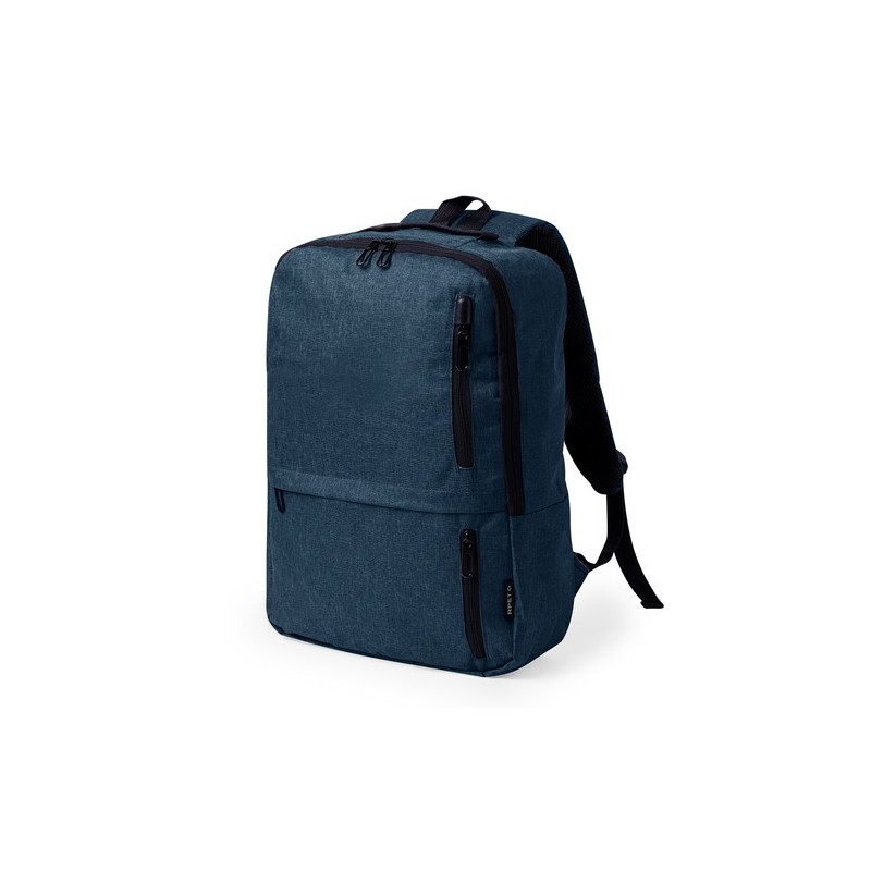 Sac à Dos Éco-responsable Publicitaire Ingria Couleurs : bleu marine Matières : polyester recyclé