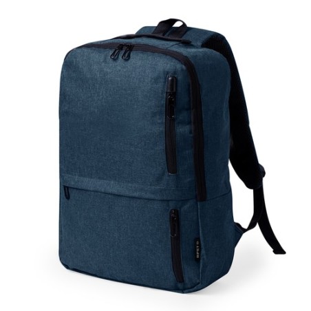 Sac à Dos Éco-responsable Publicitaire Ingria Couleurs : bleu marine Matières : polyester recyclé