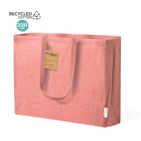 Sac Éco-responsable et Pratique de Shopping Bonillo pas cher Matières : coton recyclé Couleurs : rouge cadeau collaborateur prem