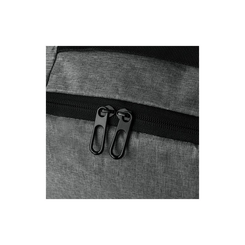 Sac à Dos Éco-responsable Publicitaire Ingria Couleurs : gris Matières : polyester recyclé marquage laser ultra précis