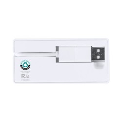 Port USB Éco-responsable Personnalisé - Nofler RCS pas cher Matières : ABS recyclé Couleurs : blanc