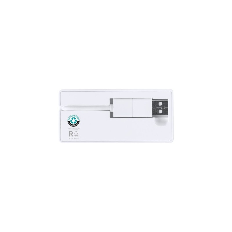 Port USB Éco-responsable Personnalisé - Nofler RCS pas cher Matières : ABS recyclé Couleurs : blanc