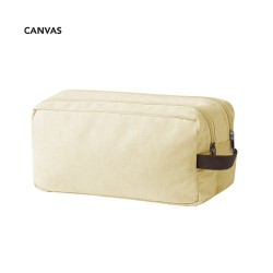 Trousse de Toilette Personnalisée Éco-responsable Raberu Matières : toile Couleurs : naturel 2