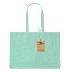 Sac Éco-responsable et Pratique de Shopping Bonillo pas cher Matières : coton recyclé Couleurs : rouge marquage laser ultra préc