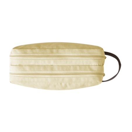 Trousse de Toilette Personnalisée Éco-responsable Raberu Matières : toile Couleurs : bleu marine marquage laser ultra précis